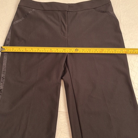 Express Y2K black stretch tuxedo style pants 7/8 - Picture 9 of 12